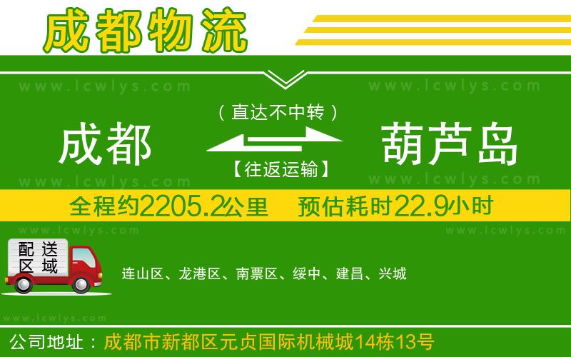 成都到葫蘆島物流專(zhuān)線