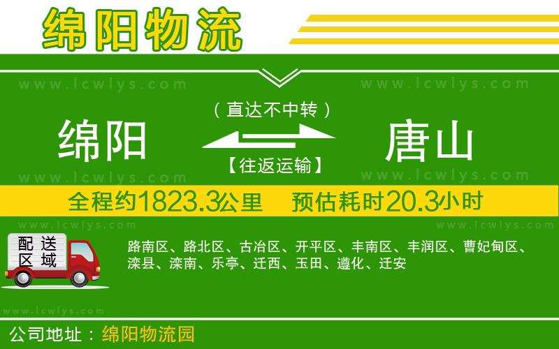綿陽到唐山物流公司