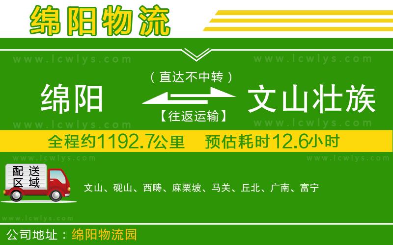 綿陽(yáng)到文山壯族苗族自治州物流公司