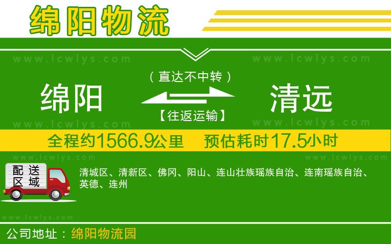 綿陽到清遠(yuǎn)貨運公司