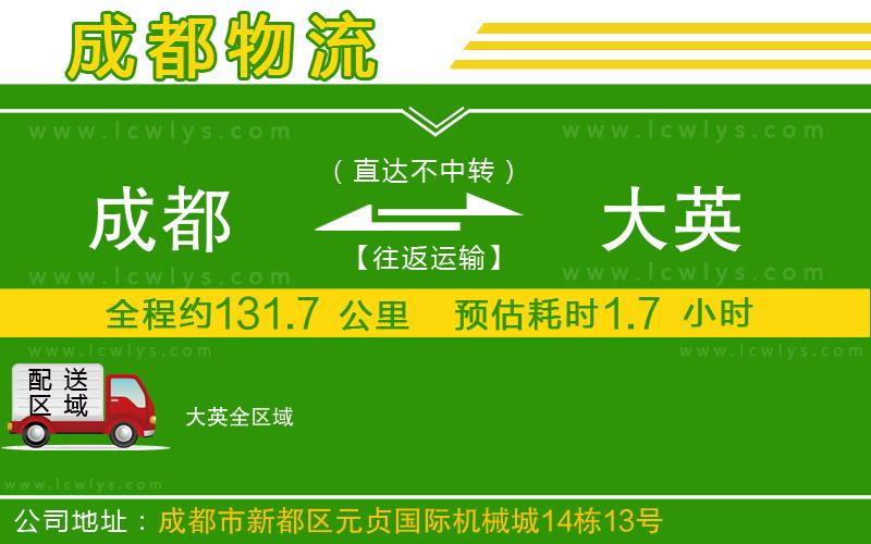 成都到大英貨運專線