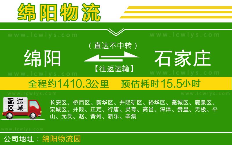 綿陽(yáng)到石家莊物流專線