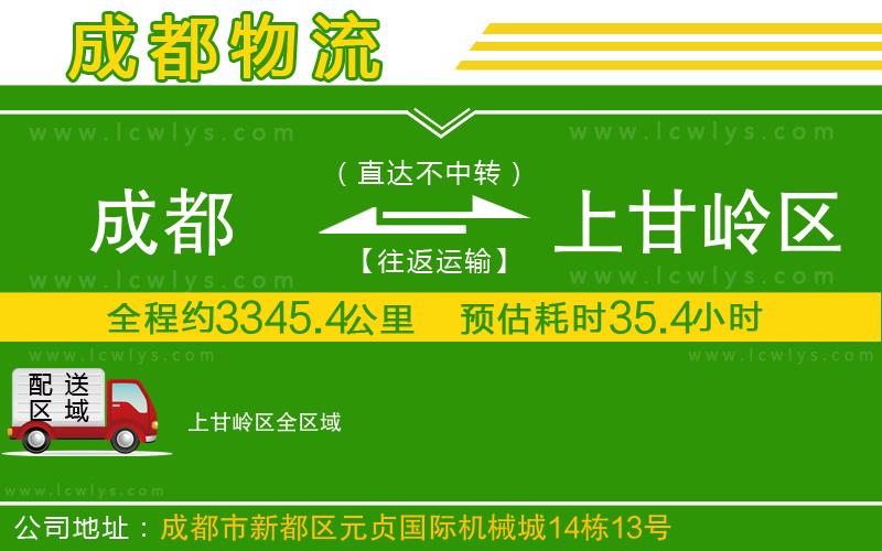 成都到上甘嶺區(qū)貨運(yùn)專線