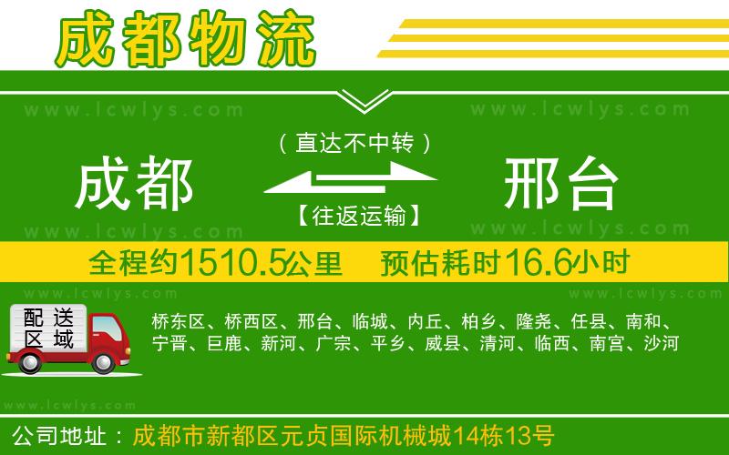 成都到邢臺貨運專線