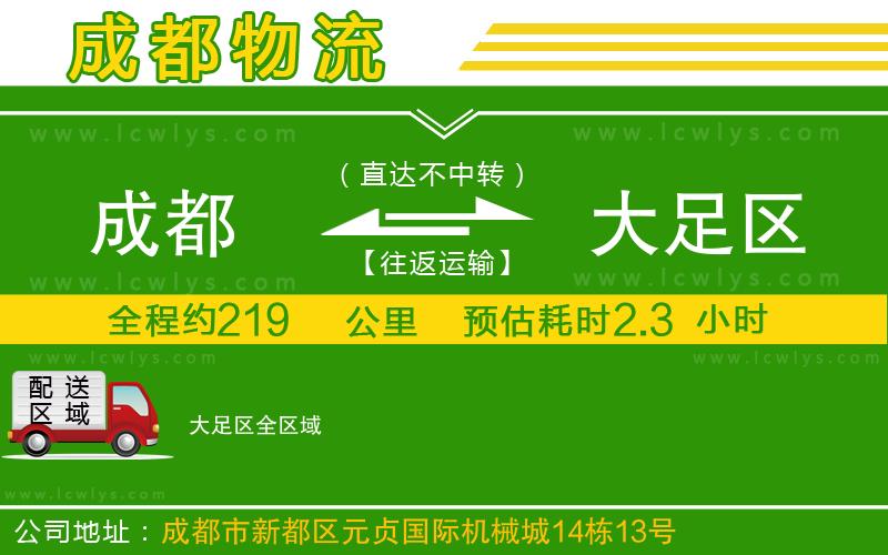 成都到大足區(qū)貨運專線