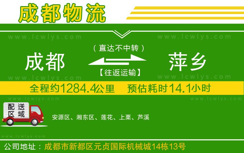 成都到萍鄉(xiāng)專線