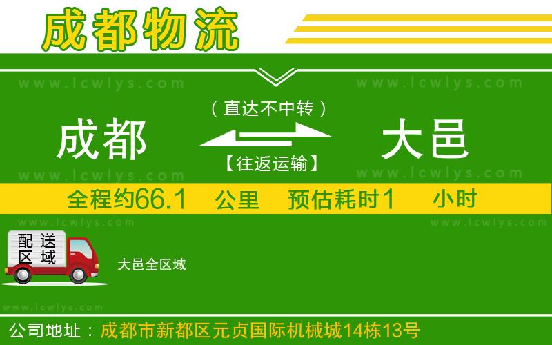 成都到大邑貨運