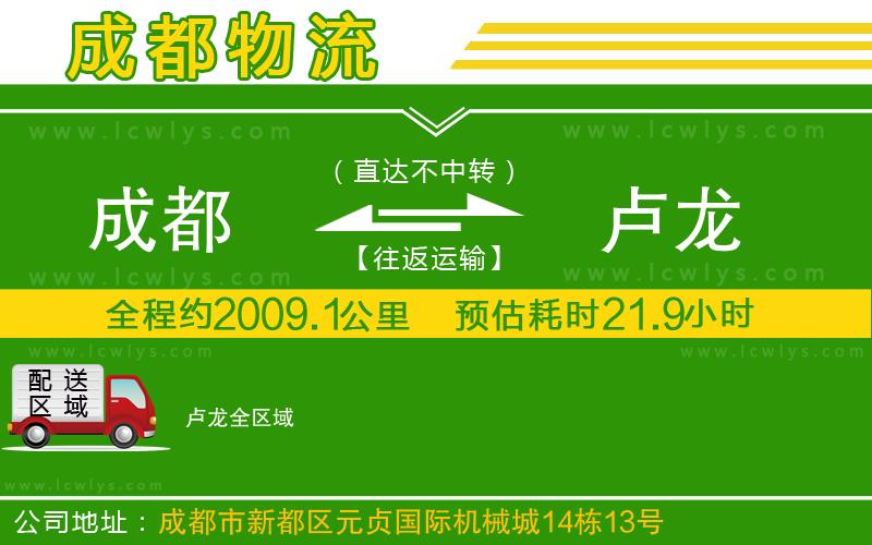 成都到盧龍貨運(yùn)