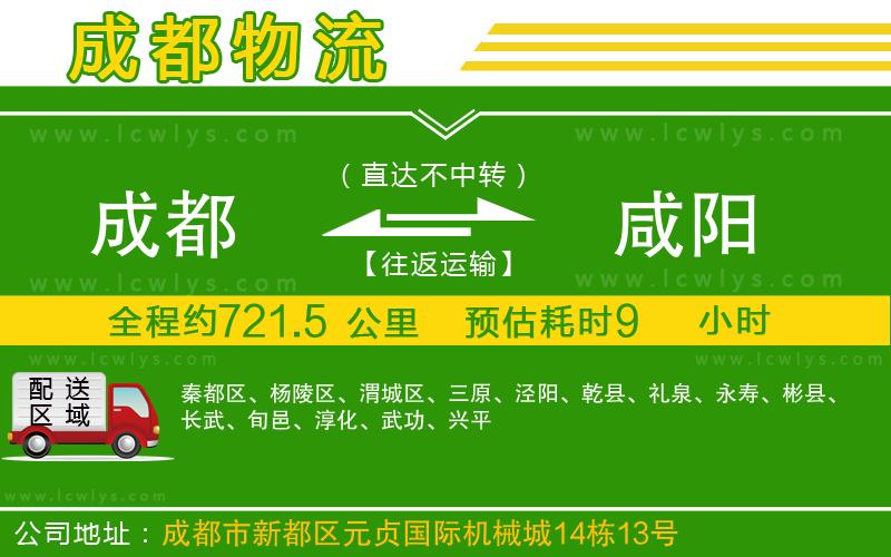 成都到咸陽物流公司